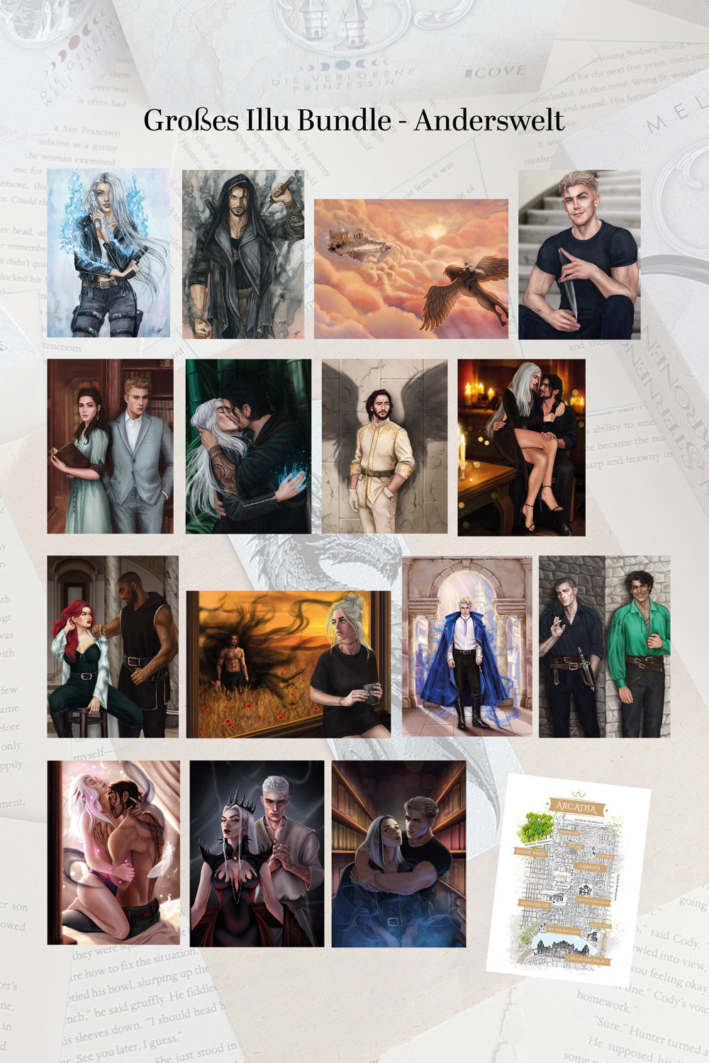 Illustrations Bundle - Alle Illustrationen zur Anderswelt - 16 Stück