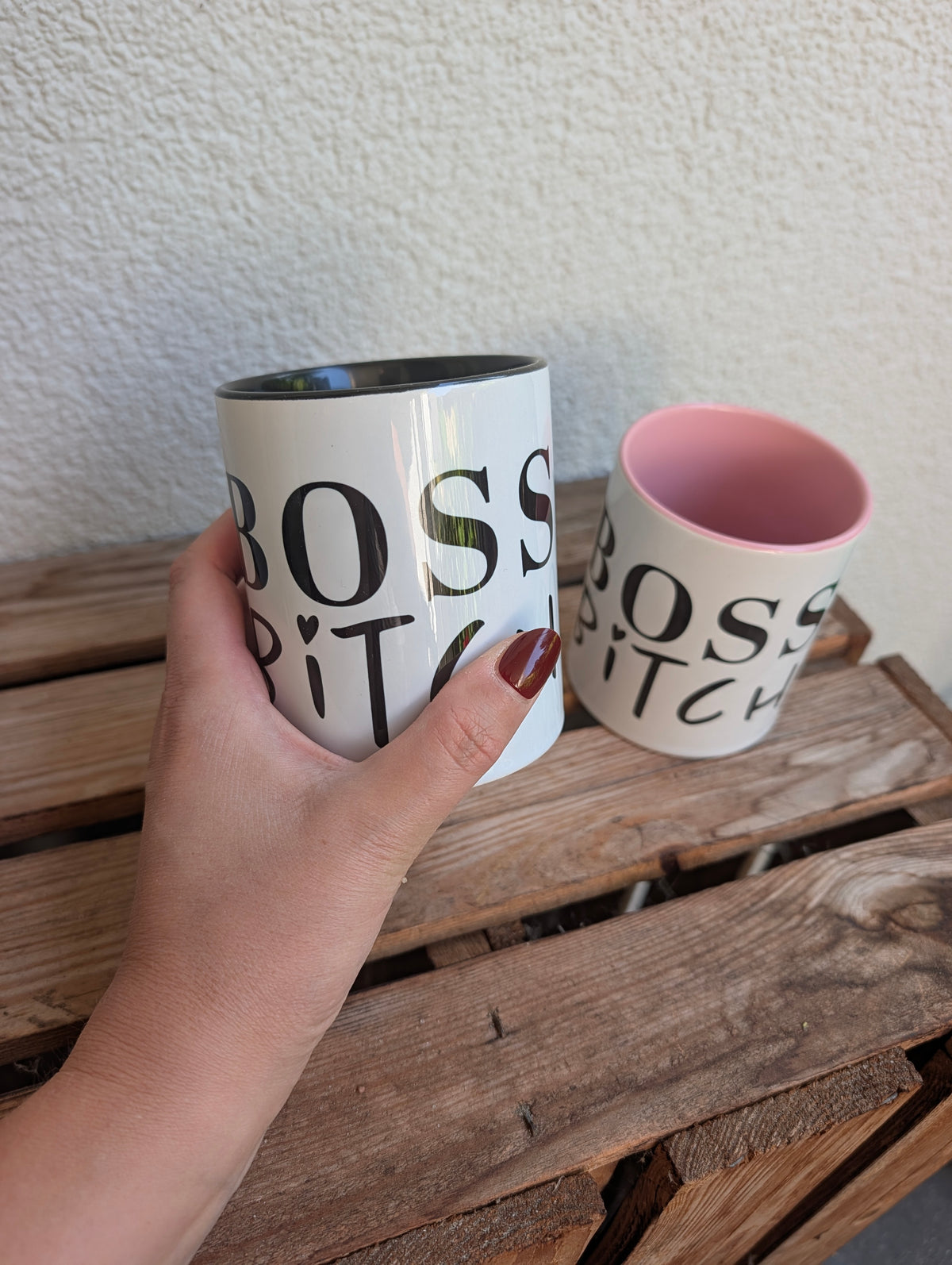 Boss Bitch Tasse - Wild Dreams Edition Schwarz