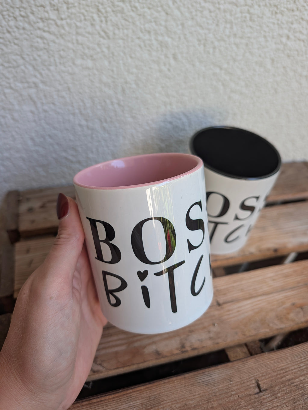 Boss Bitch Tasse - Wild Dreams Edition Rosa