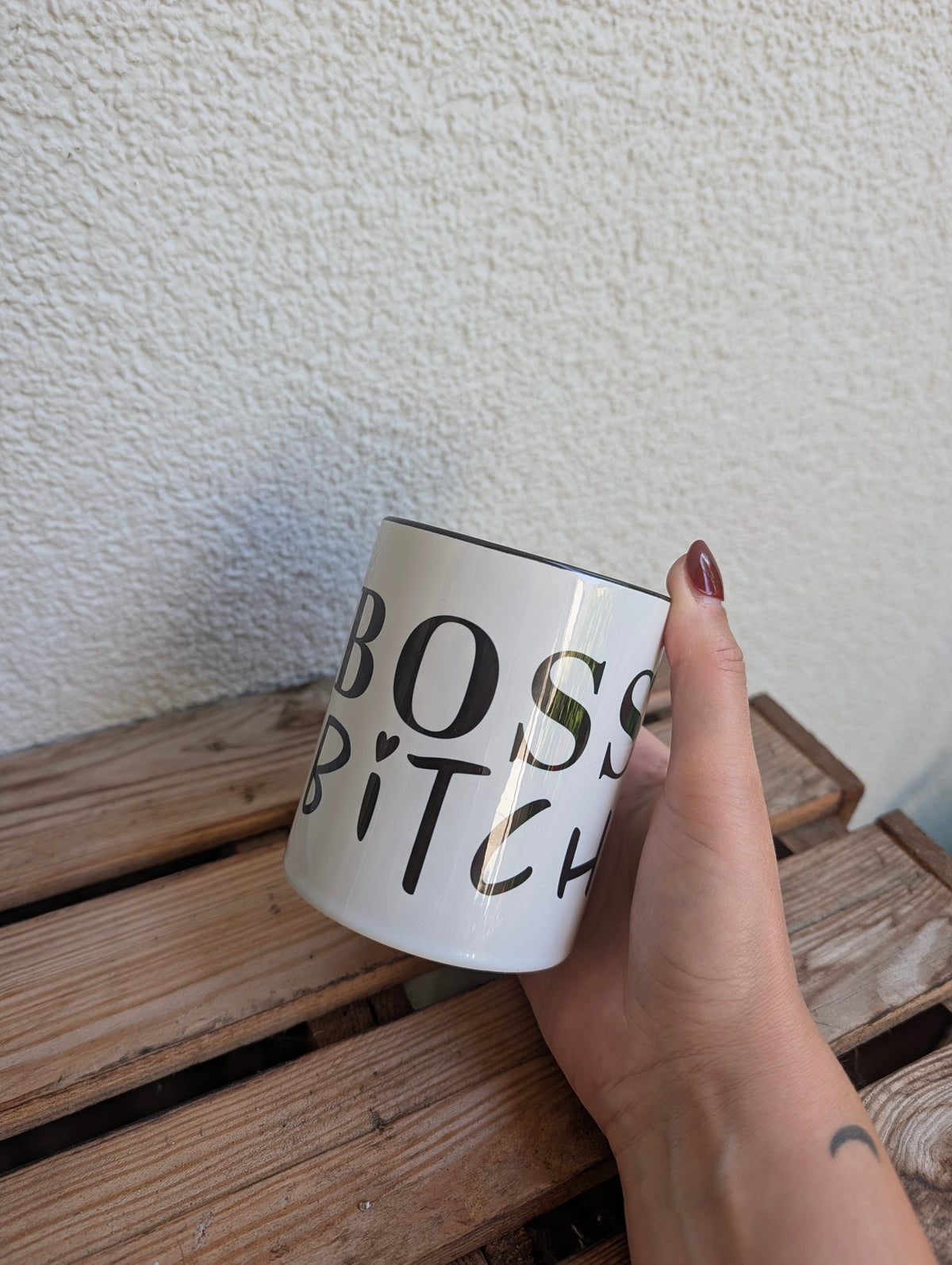 Boss Bitch Tasse - Wild Dreams Edition Schwarz